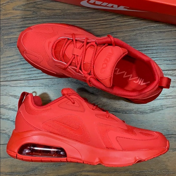 NIKE men’s AIR MAX 200 University Red - Picture 6 of 16